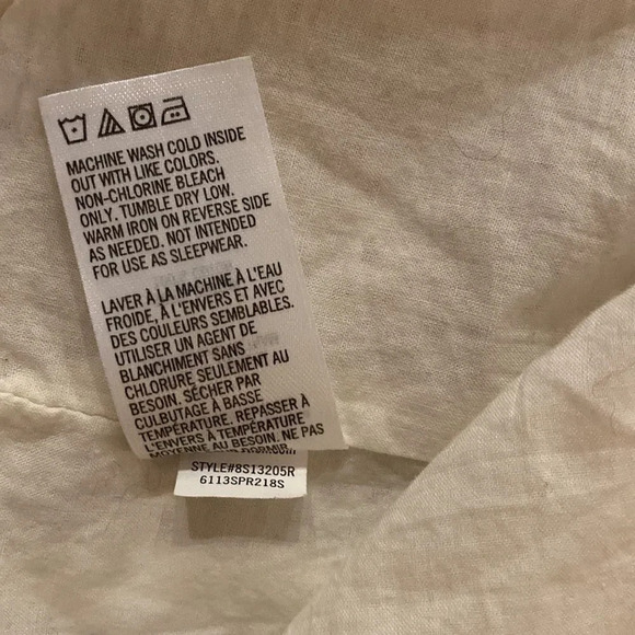 Tea Collection sz 10 white cotton eyelet mini, lining excellent pre owned cond - Picture 7 of 7